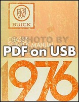 1976 Buick Shop Manuell Und KöRper Service USB Computer Flash Drive Reparatur