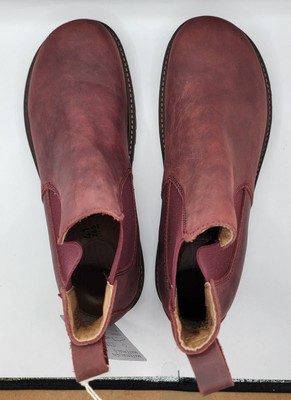 Birkenstock Stalon Boots Oiled Leather Burgundy Color Narrow