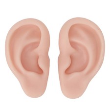 1 Pair Silicone Ear Model Piercing Practice Model Silicone Ear Model Ear Body...