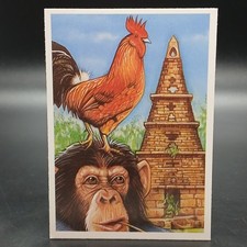 Mystical World Of Pyramids EGYPTIAN AVIARY Vintage Trade Card