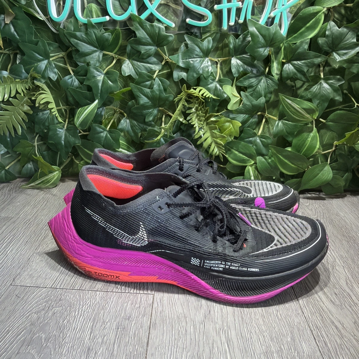Nike ZoomX Vaporfly Next% 2 Mens Size 12 Black Purple Running Shoes (CU4111-002) NEW NIKE ZOOMX VAPORFLY NEXT% 2  main image 2
