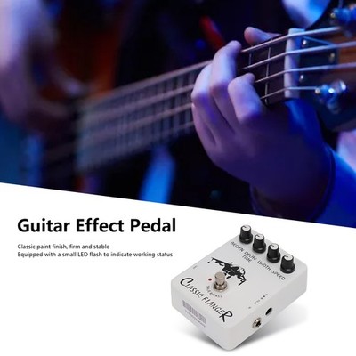 Generic Electric Guitar Effect Pedal Metallic Flanger Sounds With Transparent