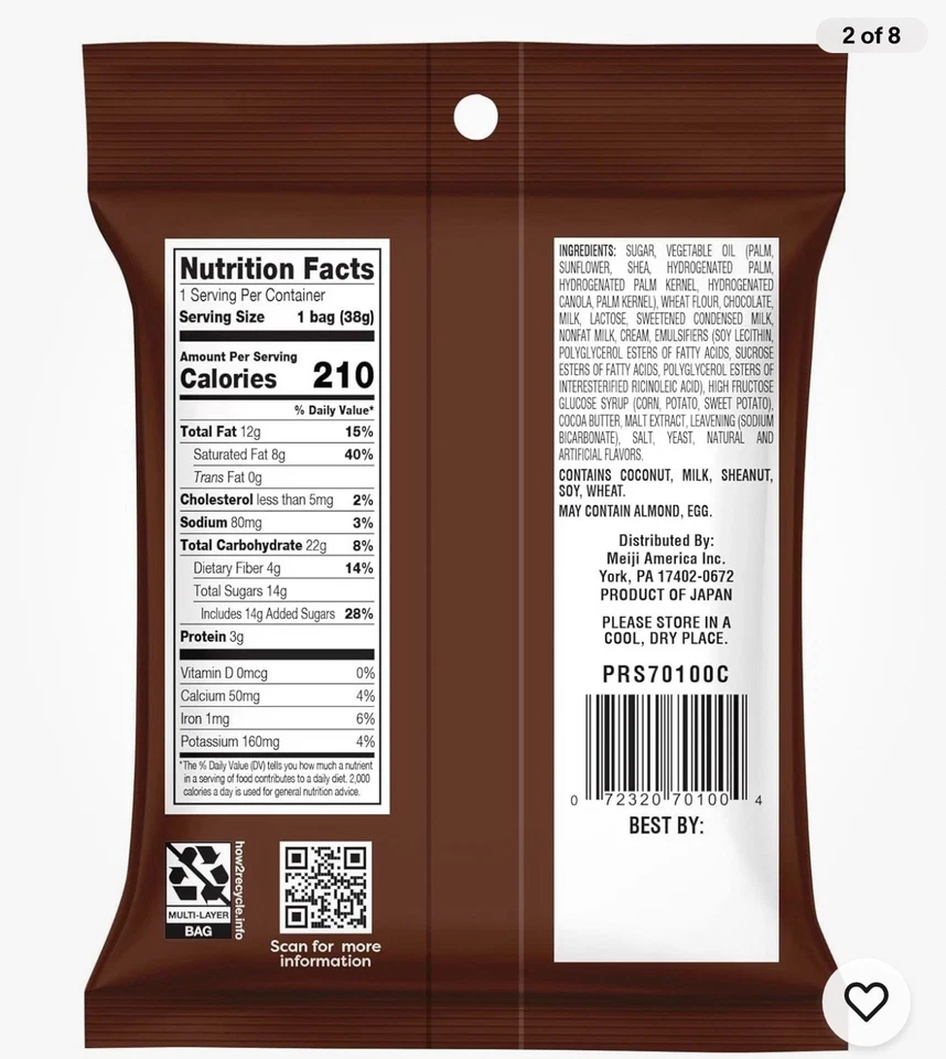 Chocorooms 70100 Meiji Chocorooms paquete múltiple 1,34 oz Foto 3 de 4