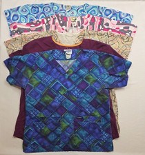 Nurses Scrub Tops. Lot of 5. Size M