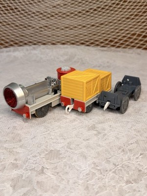 Working Tomy Thomas And The Jet Engine Car And Crate Car - Missing Battery Lid