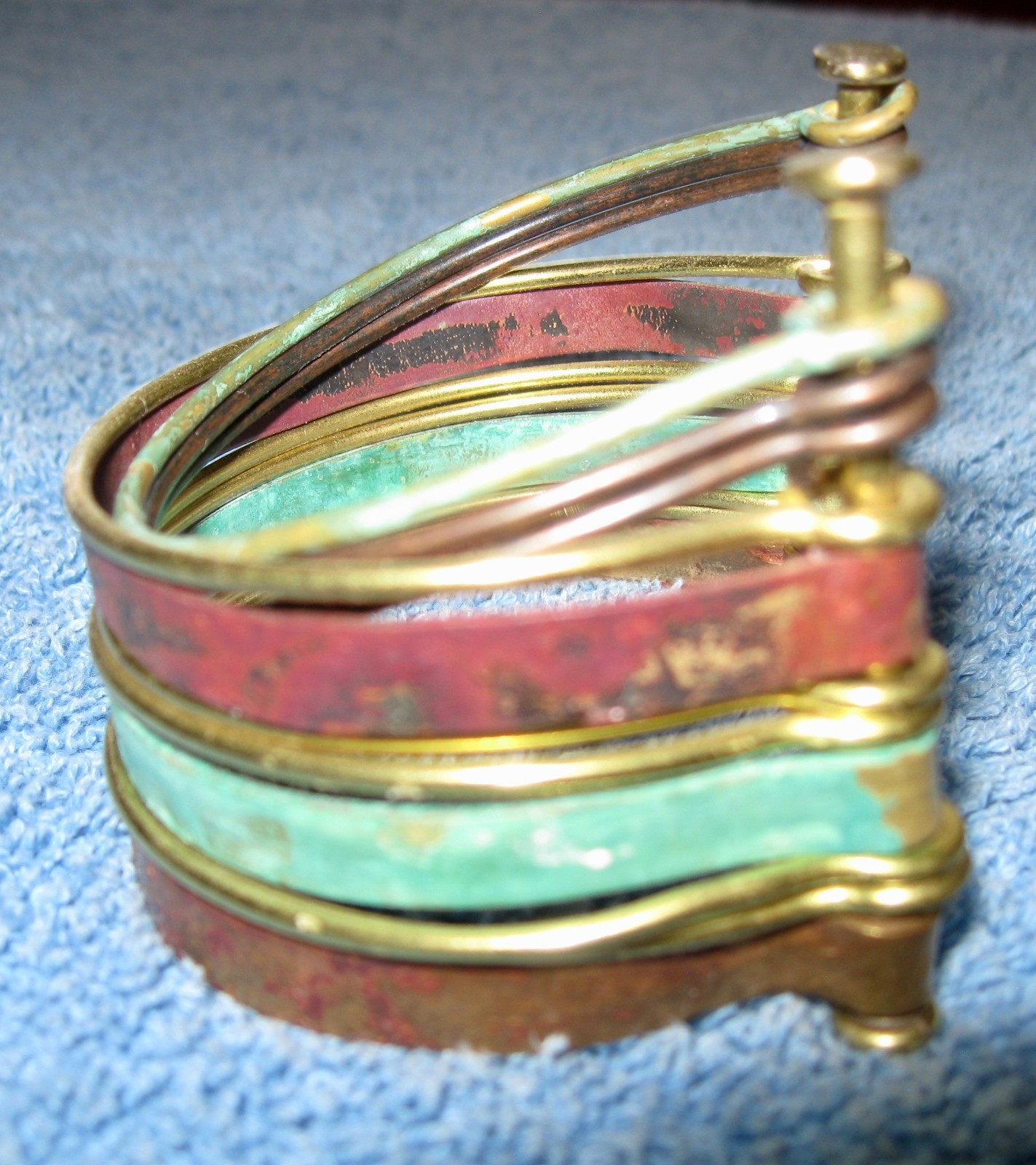 Connected 11 Bangles Bracelet; Multicolor; Golden… - image 6