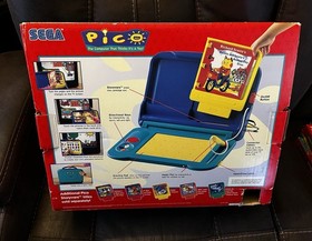 SEGA PICO LEARNING SYSTEM CONSOLE ORIGINAL BOX+5 GAMES 3 CIB ALL TESTED WORKING