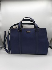 Kate Spade New York Blue Satchel Gold Hardware Zipper Inner Pockets