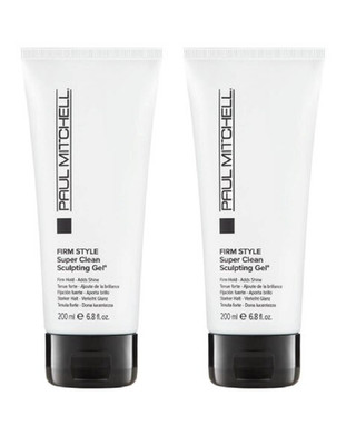2 PACK Paul Mitchell Super Clean Sculpting Gel, Firm Hold, Maximum Control +