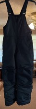 Cat  Jack Kids Navy Blue Bib Snow Winter Ski Pants Overalls Size M Front Zipper