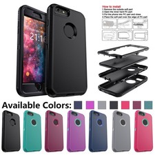 Shockproof For iPhone 6 6s 7 8 Plus Case Heavy Duty 3in1 Layers Cover Rugged
