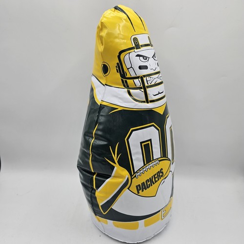 Bolsa inflable de mesa Green Bay Packers con peso para jugadores de la NFL decoración de fanáticos 12" - Imagen 2 de 6