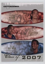 2007 Fleer Hot Prospects Class of Joakim Noah Al Horford Corey Brewer Rookie RC