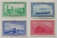 USA 1939 - 4 Billets de Banque Timbres pour Eaton's Fin Lettre Papiers, Pont ,
