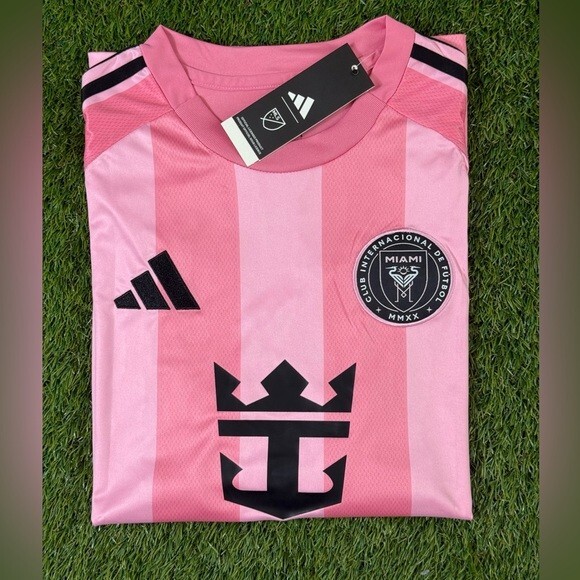 Adidas Inter Miami CF Lionel Messi #10 Pink Striped Jersey Adult 2025/26  Size XL