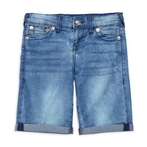 True Religion T Shirt Jean Shorts Set Boys Size 3T 2 Piece Acid Wash and Denim - Picture 4 of 15