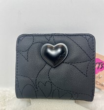 BETSEY JOHNSON Blackheart BLACK HEART LB Money Wallet New