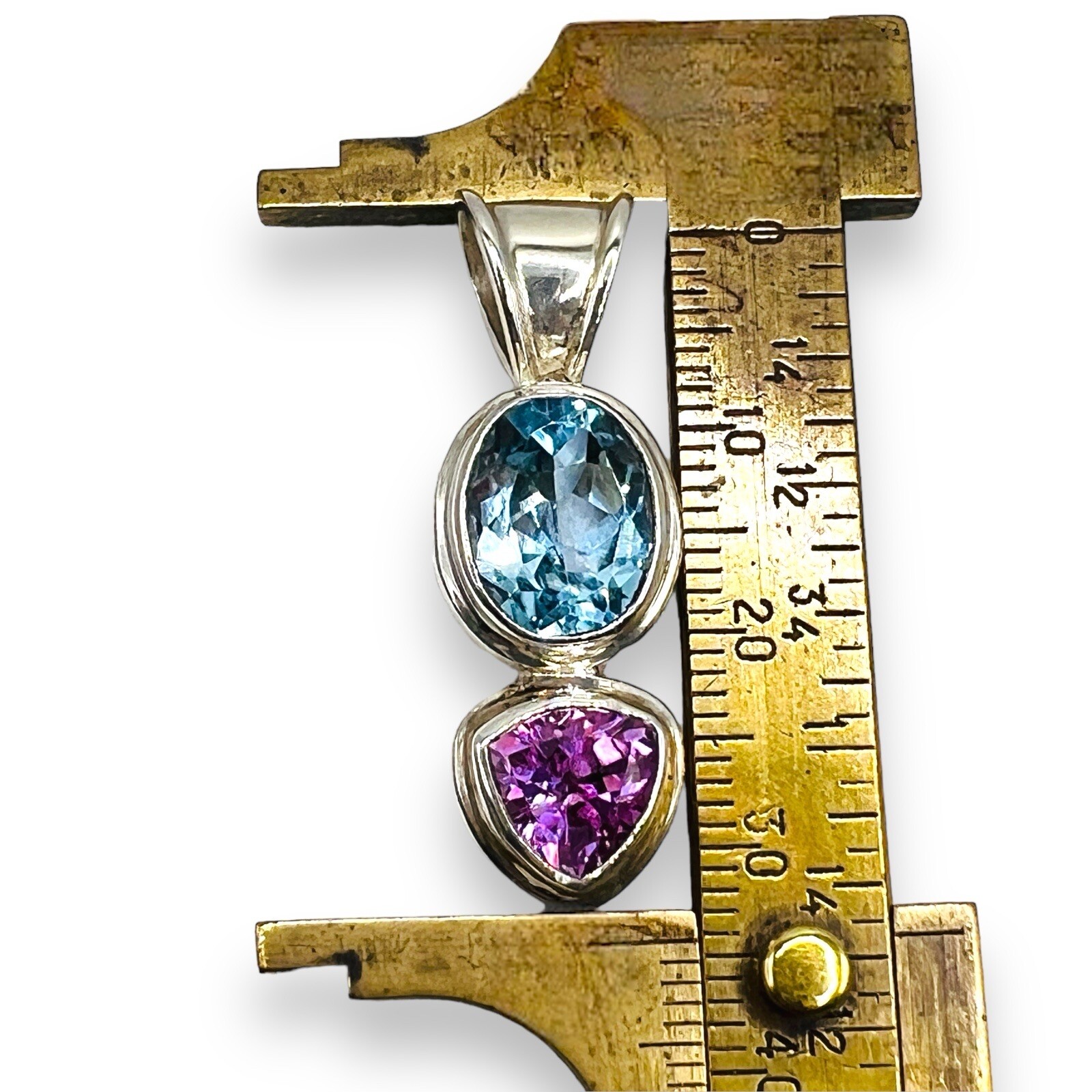 925 Solid Sterling Silver Handmade Genuine Blue &… - image 6