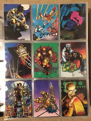 1992 Marvel Wolverine From Then Till Now II Trading Card COMPLETE BASE SET #1-90