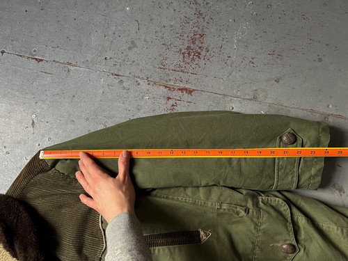 60s 70s Vintage French Mackinaw Coat Shawl Collar Canvas Barnstormer Barn Jacket - Picture 12 of 12
