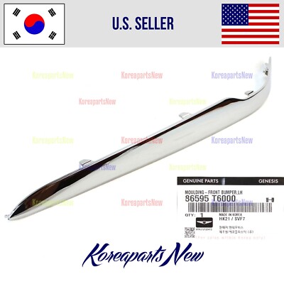 カーペンター　γ60-L Front Bumper Molding Left DRIVER 86595T6000 ⭐OEM⭐ Genesis
