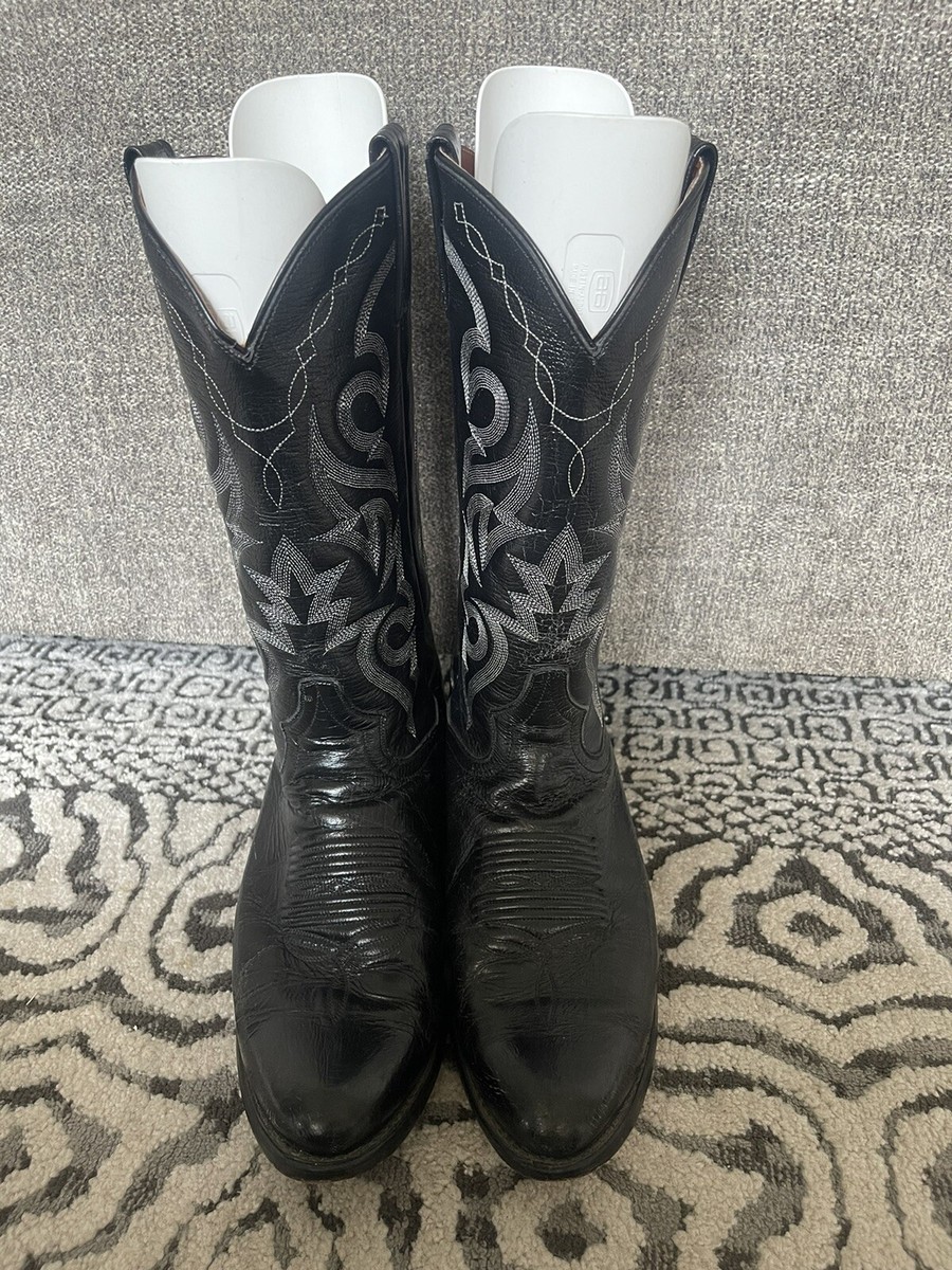 Dan Post Boots Men\'s Leather Western Cowboy Riding Rodeo Boots DP2110 Sz 10 Dan Post Mens 8.5 D Black Leather Milwaukee Western Cowboy  main image 3
