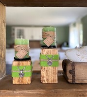 KerzenstäNder Holz Rustikal Deko Landhaus Hirsch Kerzen Kerzenhalter