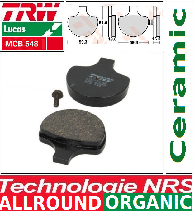 Plaquettes avant TRW pour résoudre les sifflements de frein sur Harley FXLR 1340