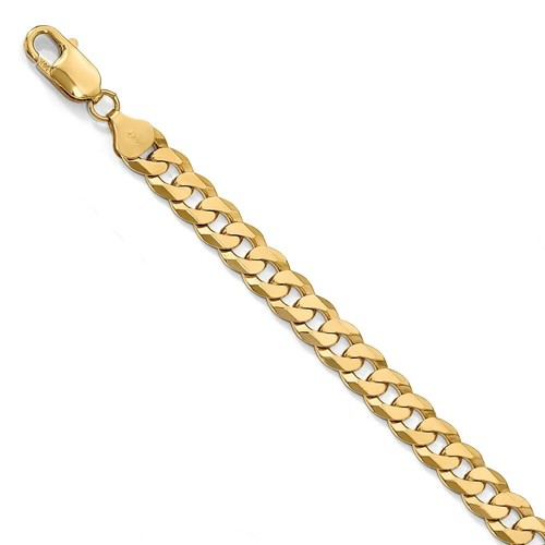14k Yellow Gold 7mm Rope Chain D/cut Necklace Size 16-30 Hollow
