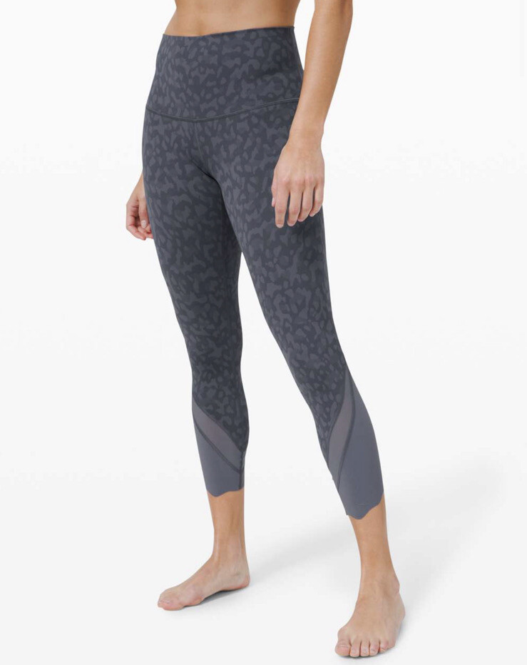 Lululemon Wunder Under Crop High-Rise Roll Down Scallop Full