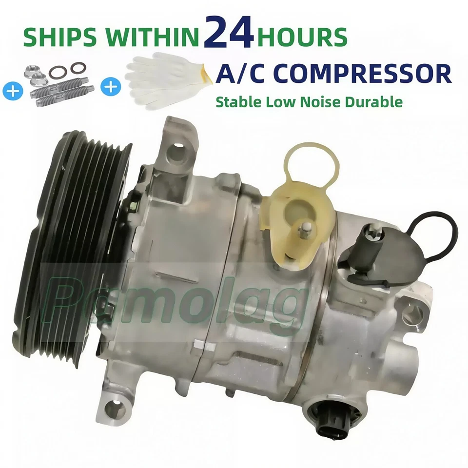 AC A/C Compressor For 2007 2008 Jeep Compass Patriot Dodge Caliber 2.0L 2.4L Foto 2 de 4