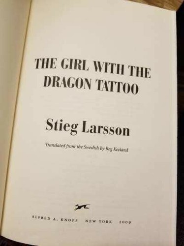 The Girl With The Dragon Tattoo (Milenium #1)- Stieg Larsson 1st/10th HB DJ VGC! - Picture 9 of 12