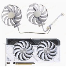 ASUS RTX4070 DUAL WHITE OC white graphics card cooling fan ball bearings