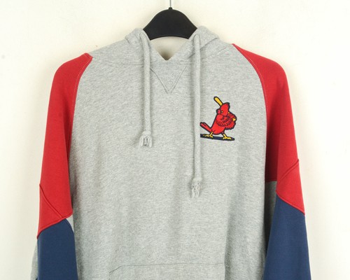 St Louis Cardinals Mitchell&ness Uomo M Felpa con Cappuccio MLB Maglione vintage - Foto 3 di 4