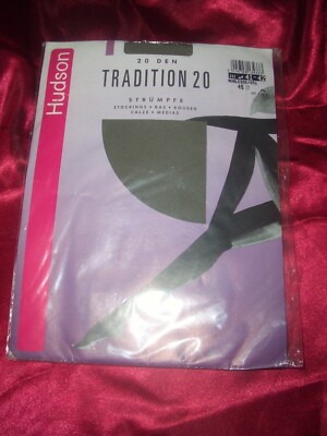 Hudson Tradition 20 den Nylons Straps Strümpfe Gr. 41-42 noblesse Stockings OVP