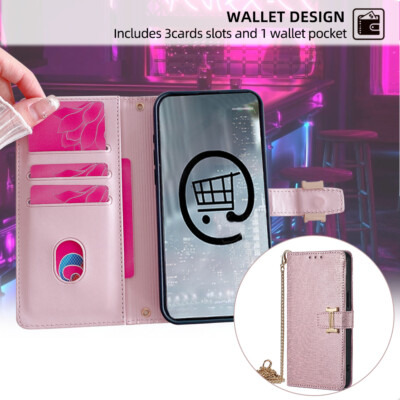 Suitable for iPhone 15 Plus 14 13 Pro Max 12 11 wallet style protective case-