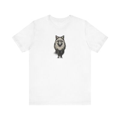 Live Wild Wolf Unisex  Short Sleeve Tee - Soft Cotton Classic Nature Lover