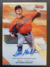 2017 Bowman's Best D.L. Hall Best of 2017 Auto #B17-DH Baltimore Orioles