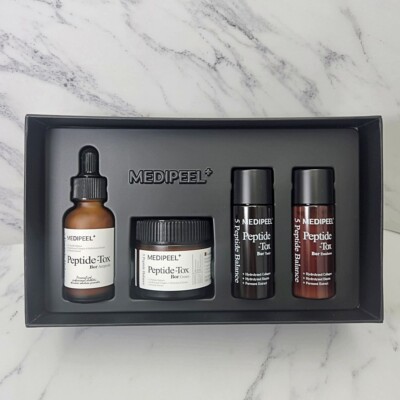 Kit De Soins MEDI PEEL Bor-Tox Multi Care - 4 Produits Aux Peptides, Anti-rides, K-Beauty