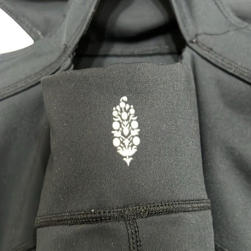 Free People Movement One Piece Womans Size Large Black Back It Up Yoga Gym - Picture 8 of 12
