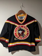 Vintage 90s Wilkes-Barre Scranton Penguins NHL YOUTH Large Black Hockey Jersey