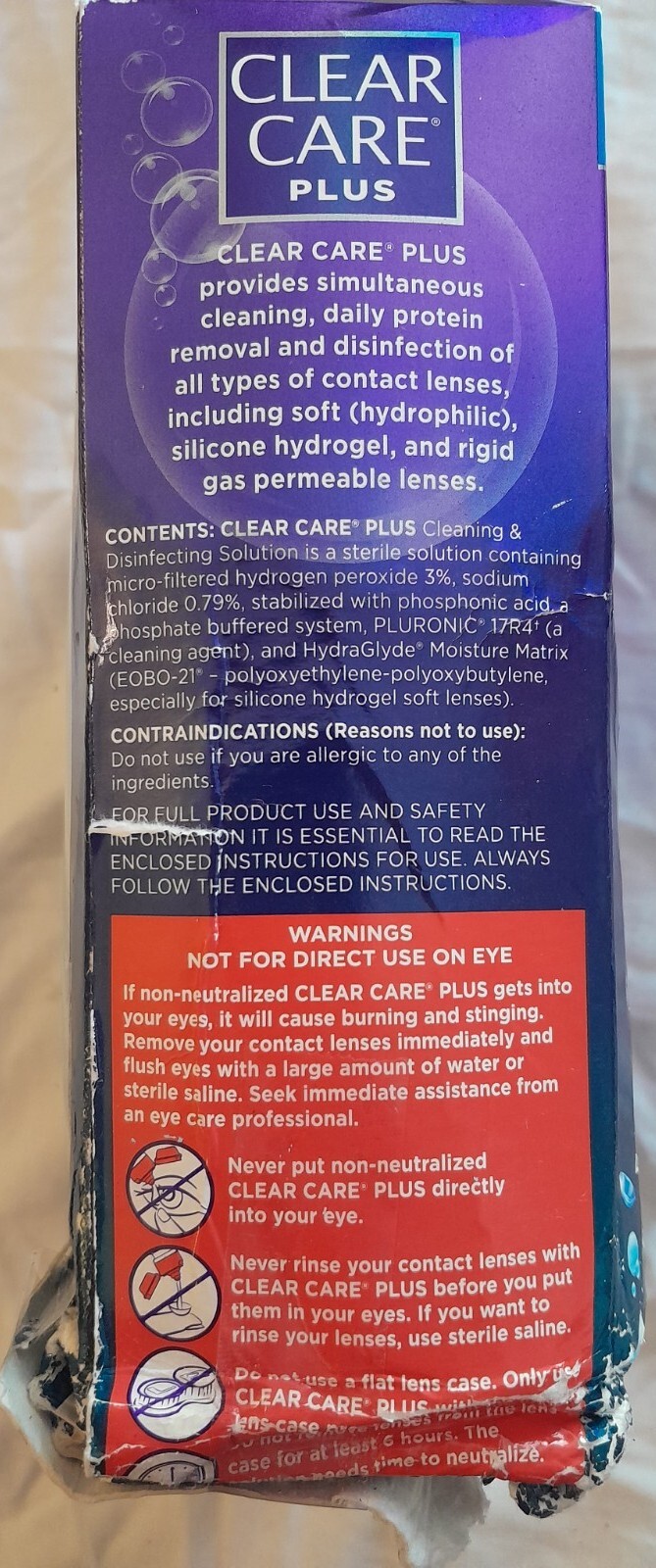 Clear Care Plus Contact Lens Cleaning Solution & HydraGlyde Twin Pack