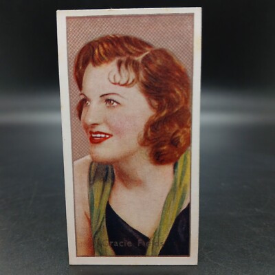 1936 Carreras Film Stars #50 Gracie Fields Vintage Tobacco Cigarette Movie Card