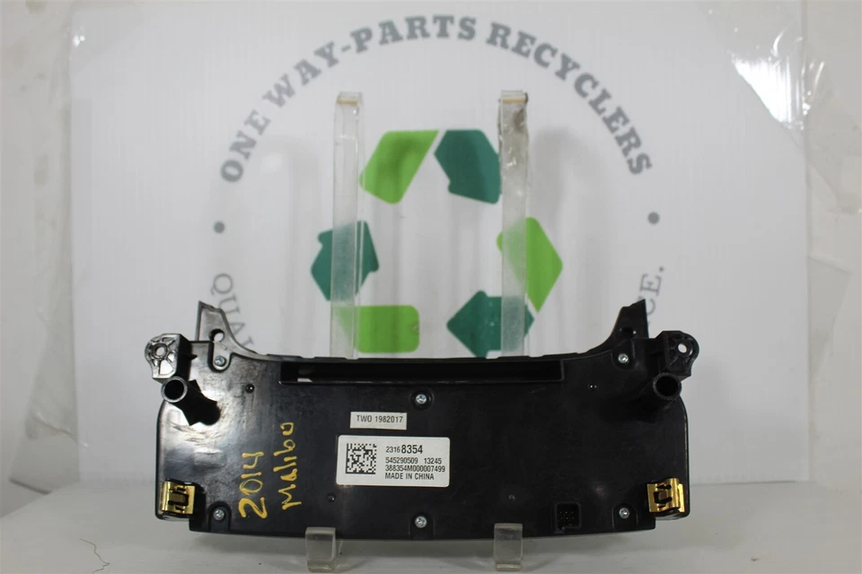 2014 CHEVY MALIBU AC Control 23168354 Module 389 1F3 B4 - Image 2 of 4