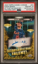 2023 Topps Cosmic Chrome Kodai Senga Rookie Gold Autograph /50 Only 1 PSA 10!!