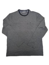 Michael Bastian Long Sleeve Pocket T-Shirt Charcoal
