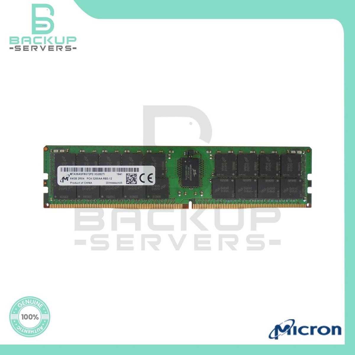 MTA36ASF8G72PZ-3G2 Micron 64GB 3200MHz PC4-25600 288-Pin CL22 2Rx4