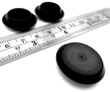 Hole Cap Snap-In Flush Flat, Fits 13/16" Round Hole,  Fits 3/32" Thick Material