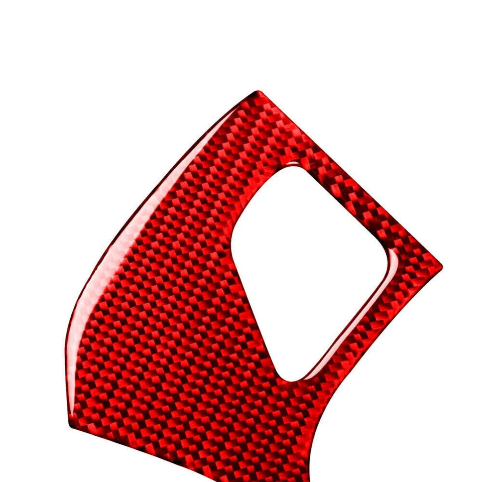 Panel de consola de fibra de carbono rojo 21 piezas para Chevrolet Silverado 1500 2014-18  Foto 4 de 4