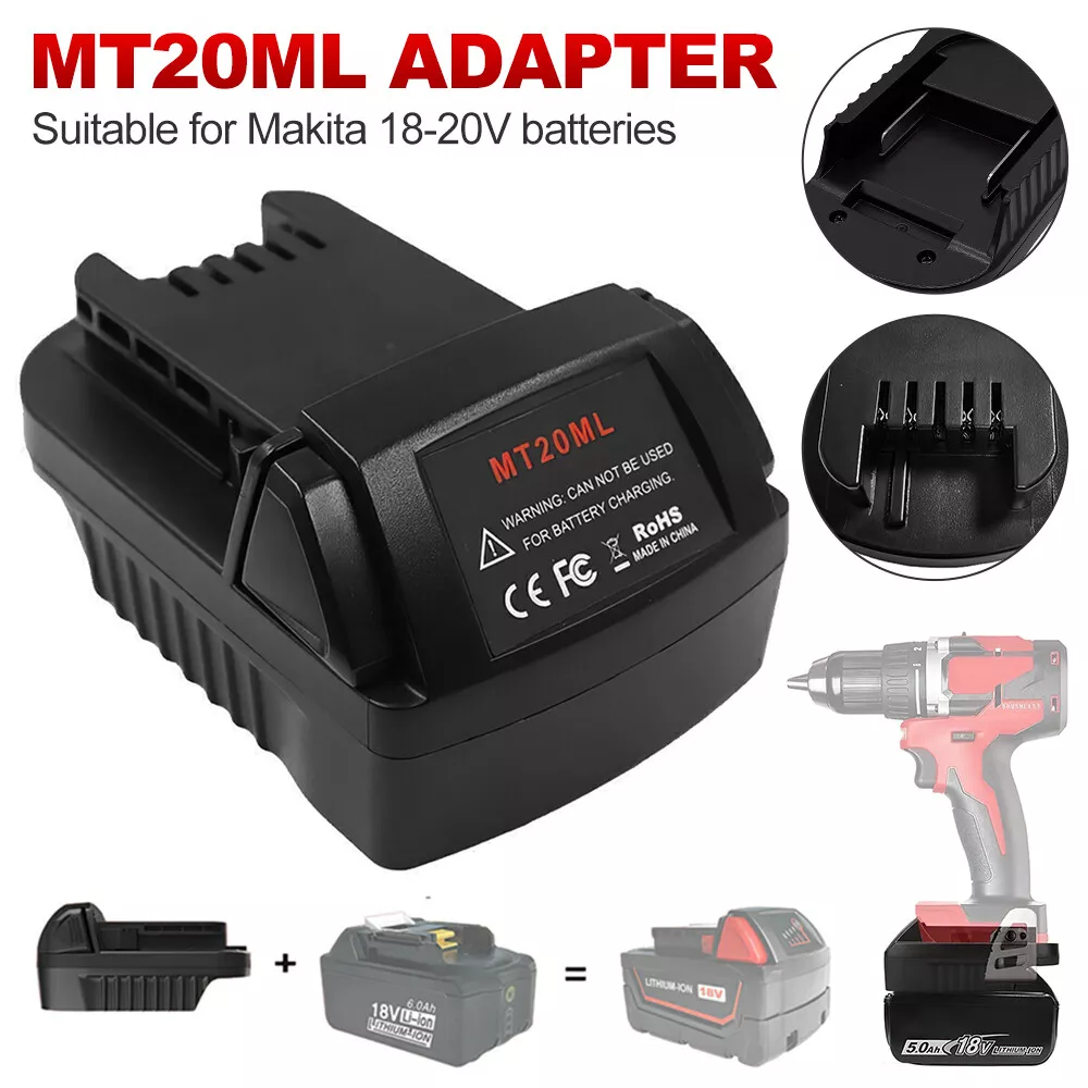 Battery Adapter Converter for Makita 18V to Milwaukee 18V Tool Adapter Converter